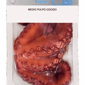 MEDIO PULPO COCIDO FRESCO/ CONGELADO SKINPACK