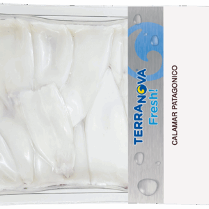 CALAMAR PATAGÓNICO LIMPIO EN BANDEJA SKINPACK HPP